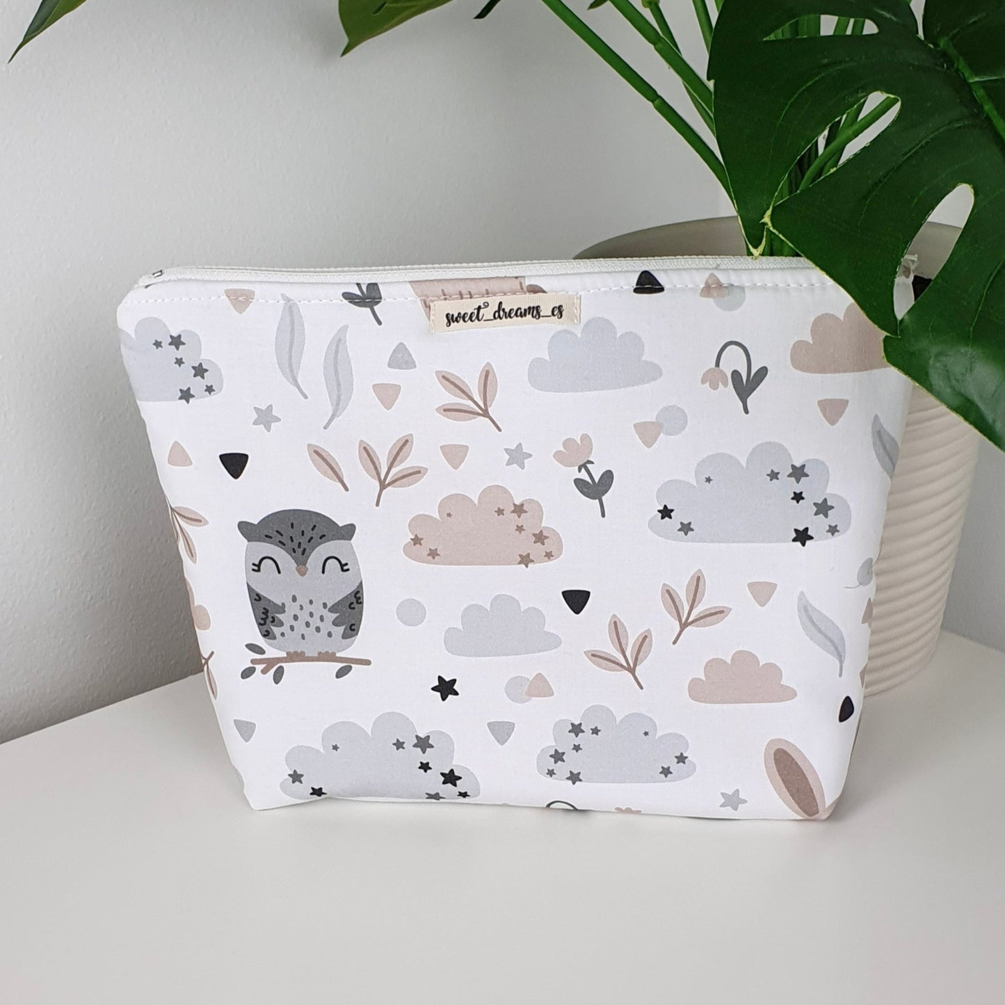 Toiletry bag waterproof "Owl and Rabbit" collection