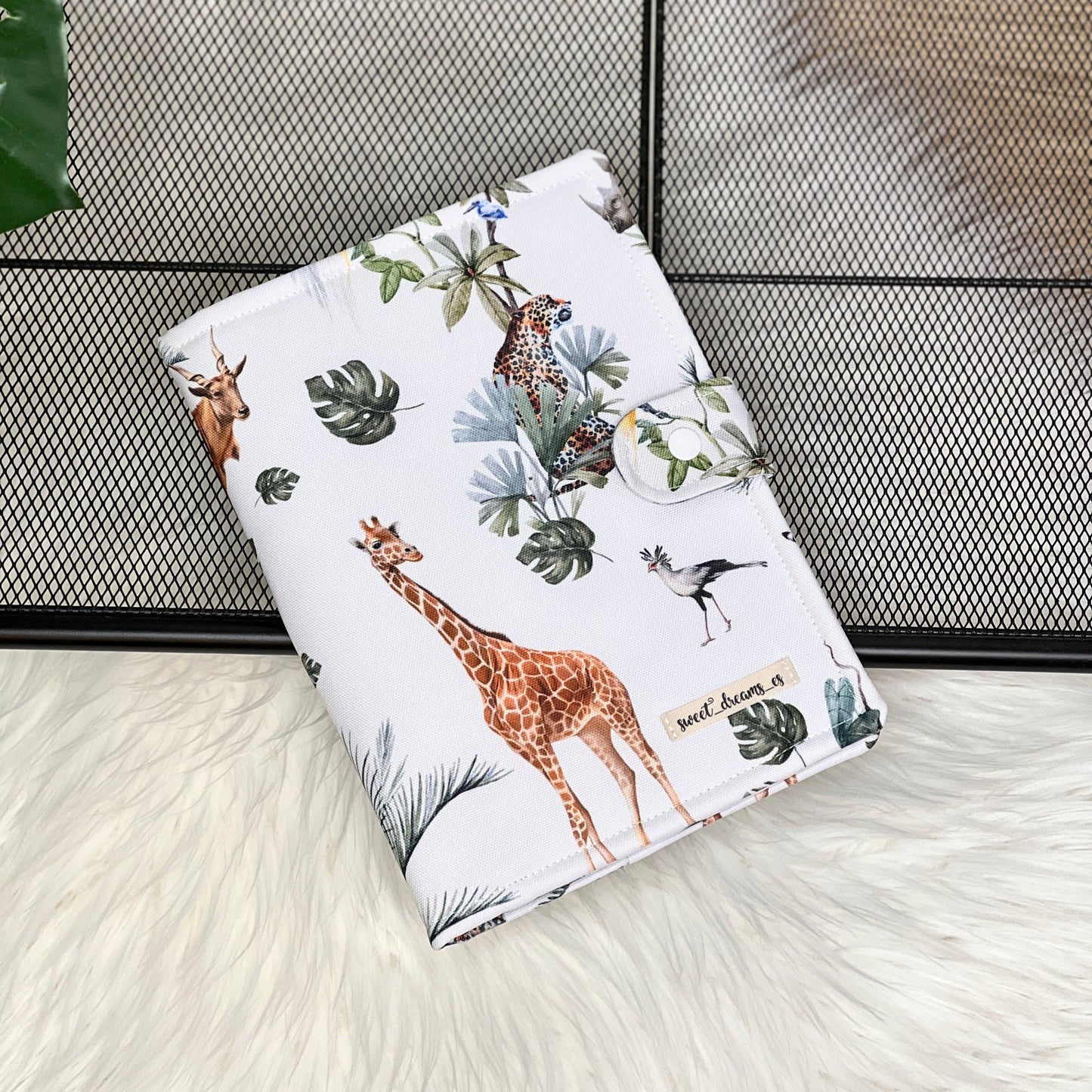 Wipes holder waterproof "Safari white" collection