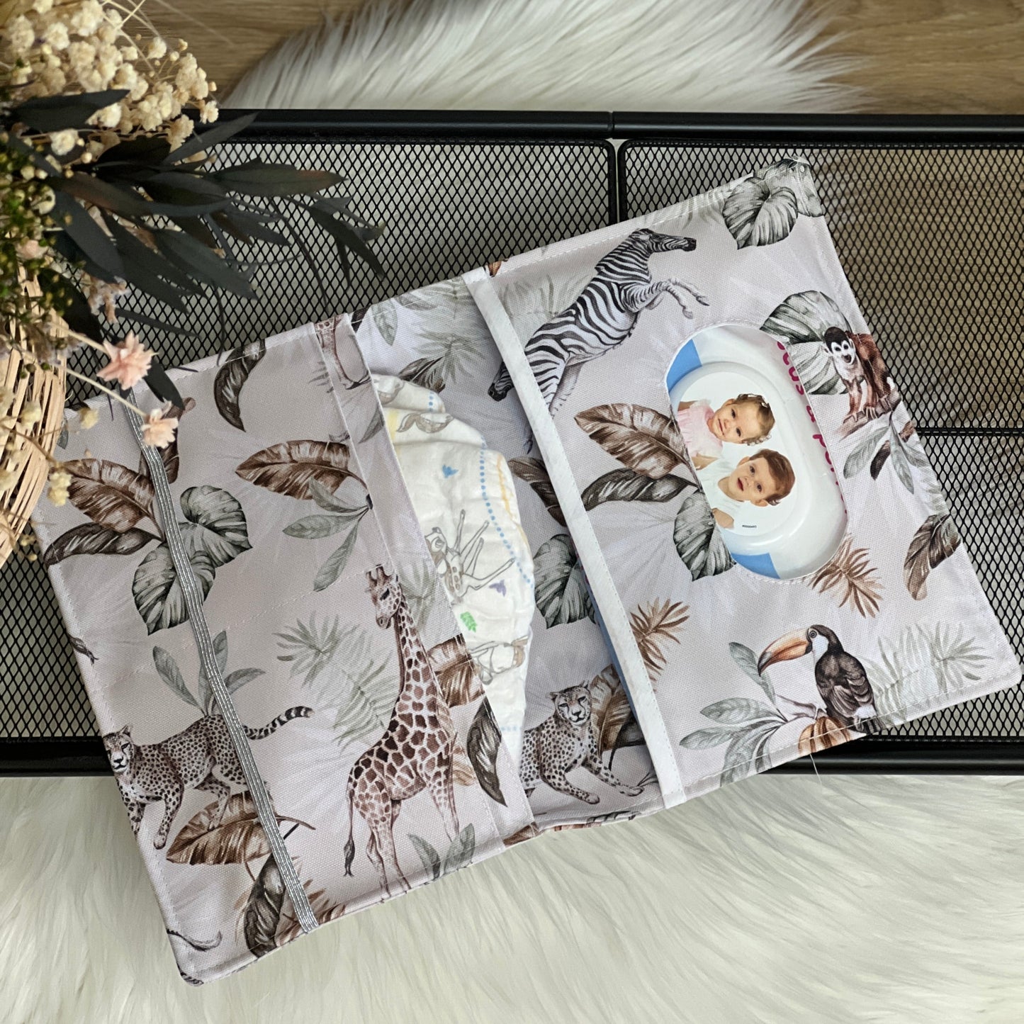 Wipes holder waterproof "Africa" collection