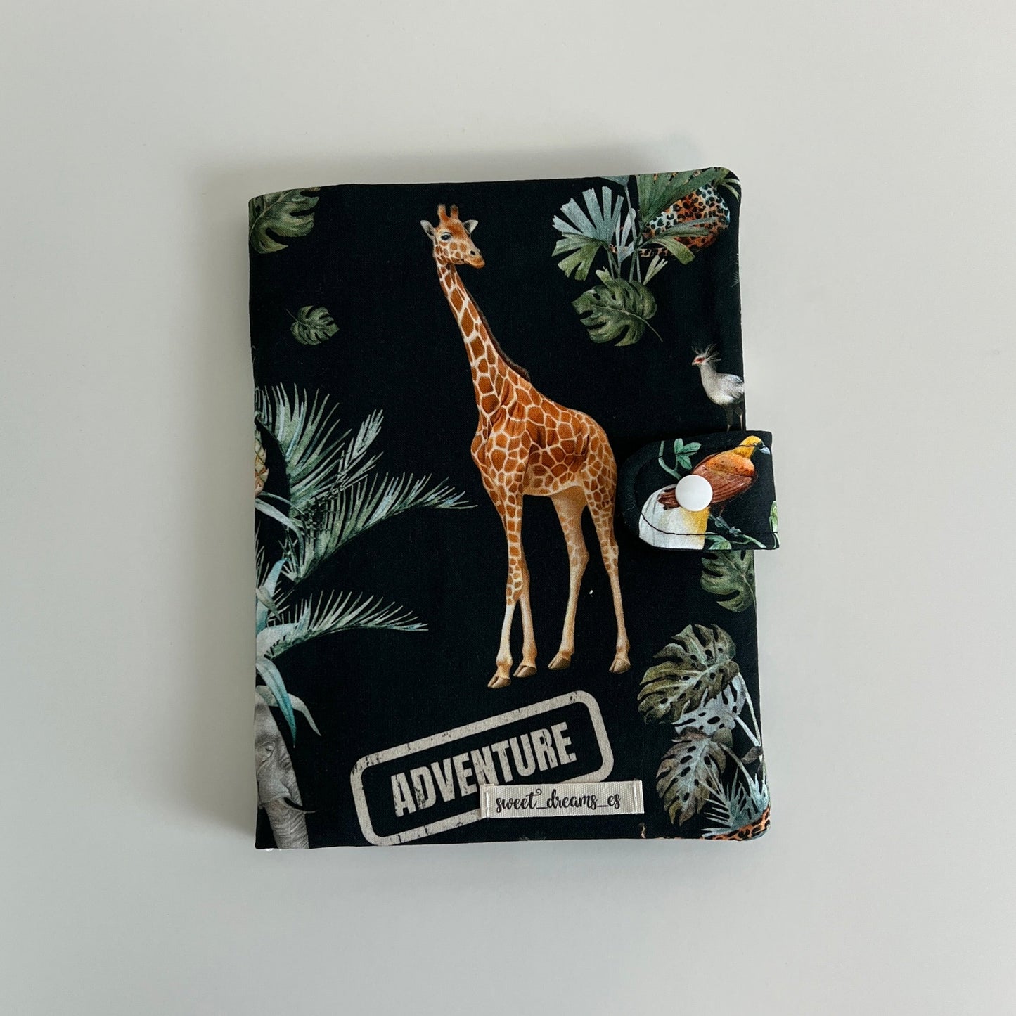 Wipes holder waterproof "Safari black" collection