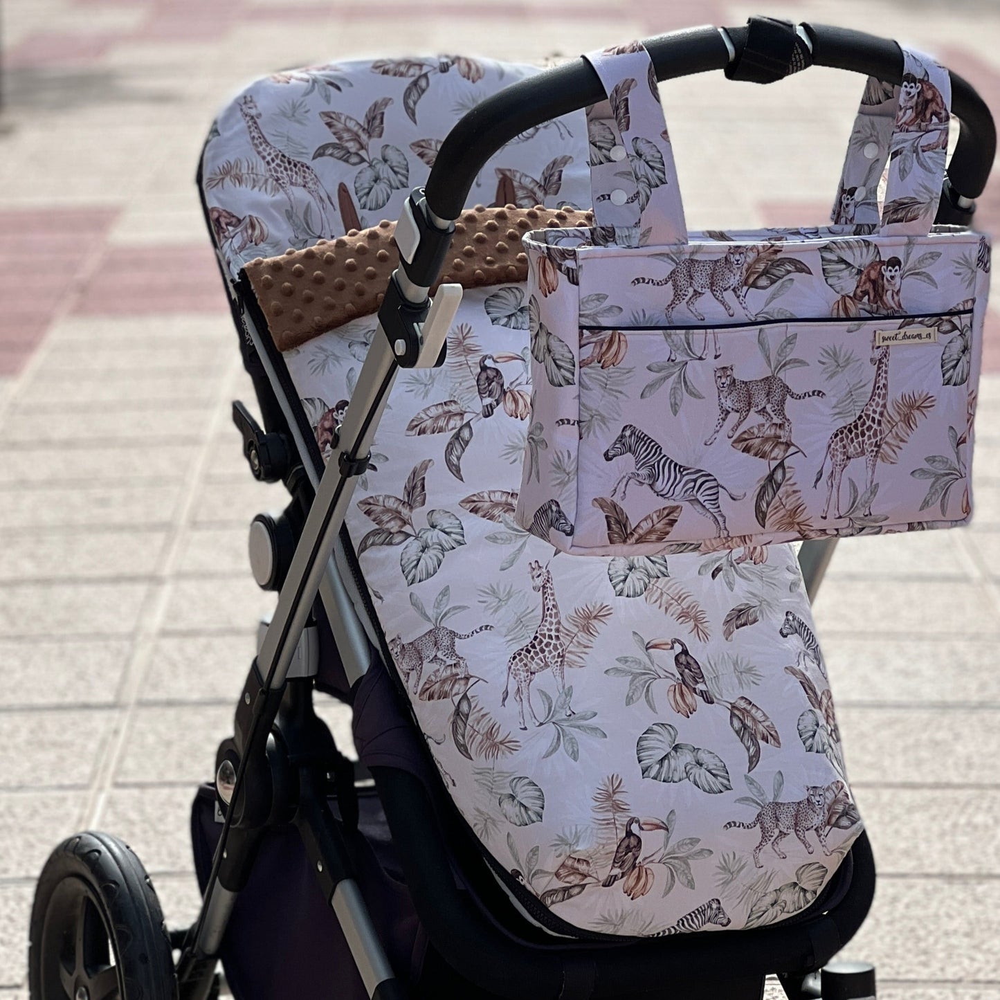 Pram footmuff (winter) waterproof "Africa" collection
