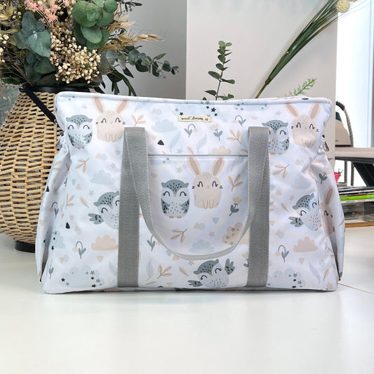 Travel bag waterproof "Owl and Rabbit" collection