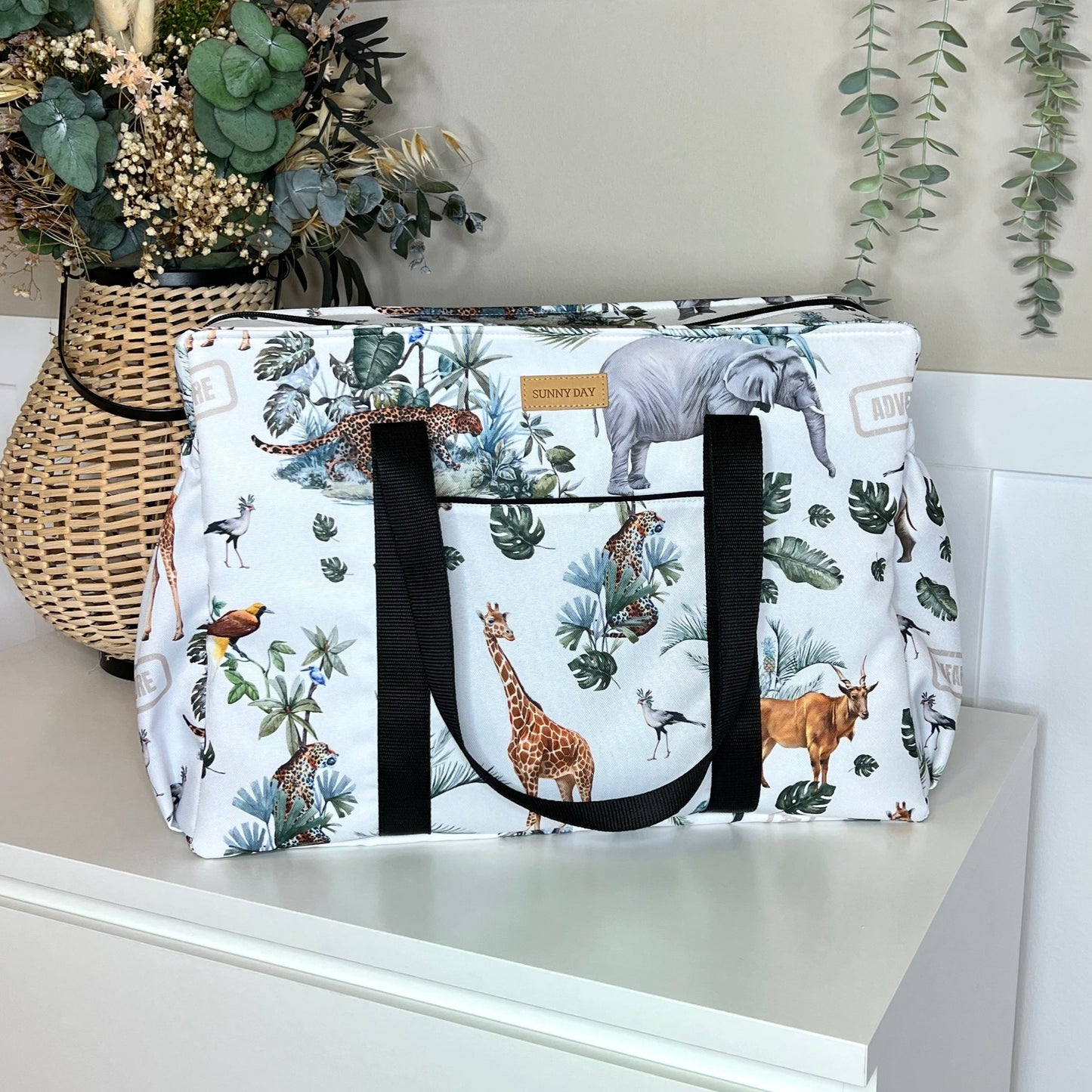 Travel bag waterproof "Safari white" collection