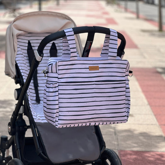 Diaper bag waterproof "Stripes" collection