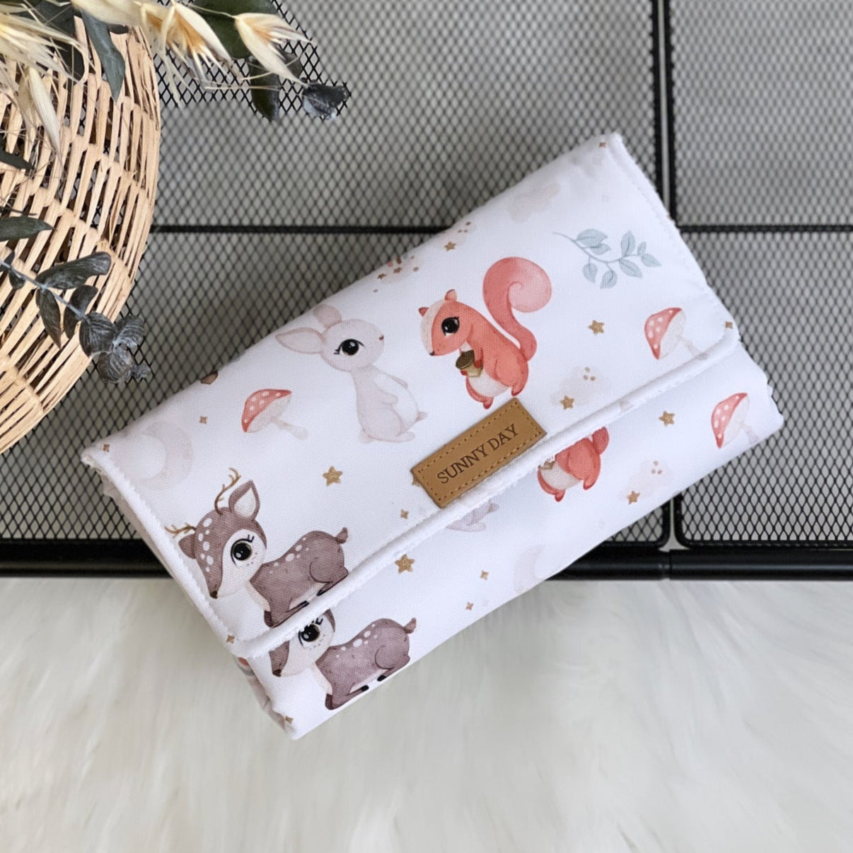 Portable changing mat waterproof "Happy Animals" collection