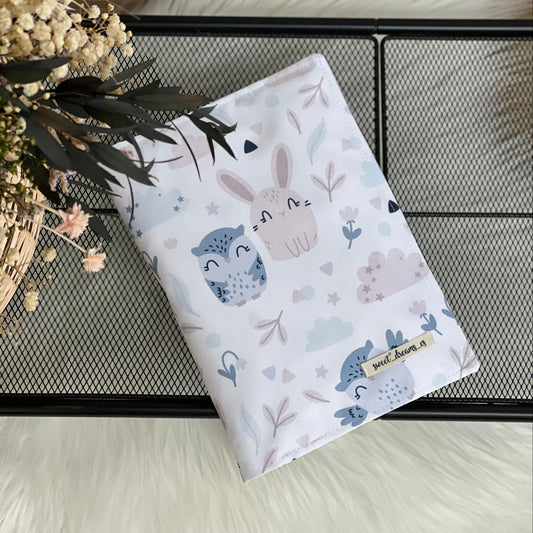 Wipes holder waterproof "Owl and Rabbit" collection