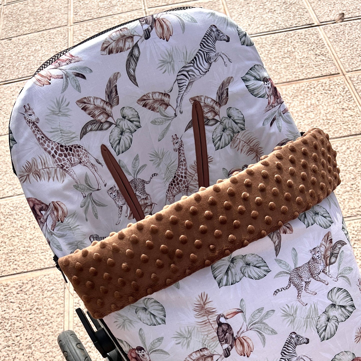 Pram footmuff (winter) waterproof "Africa" collection